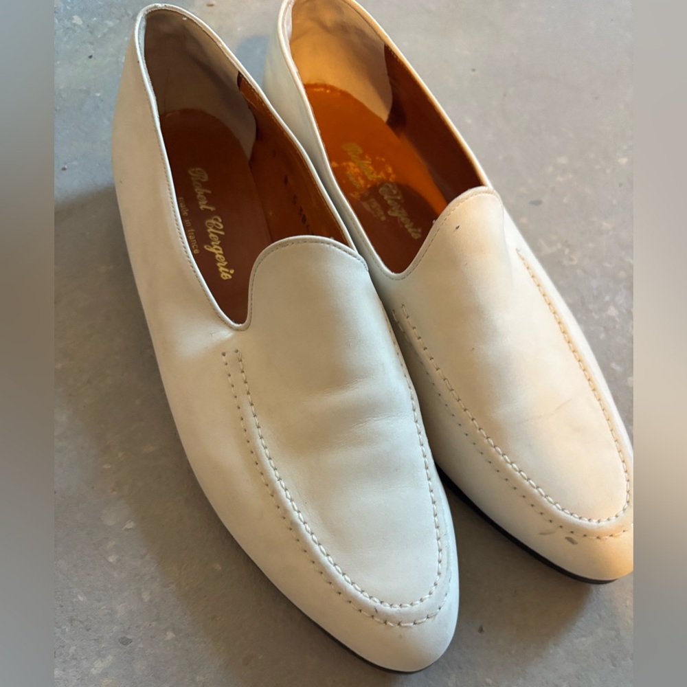 Robert Clergerie Cream Loafers size 9
